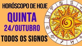 HORÓSCOPO DE HOJE // QUINTA - DIA 24/10/2024 - Todos os Signos [AMOR, TRABALHO E DINHEIRO]