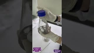 Silver mirror reaction. Kumush ko'zgu reaksiyasi. #Biochemistry #chemistry #silver_mirror