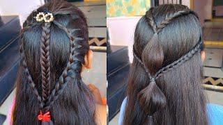 2 Best Unique braid Hairstyles for longhair girl|Simple 2 different types of Hairstyles|#hairstyles