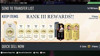 RANK III WEEKEND LEAGUE REWARDS!!!