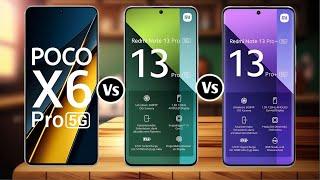 Poco X6 Pro Vs Redmi Note 13 Pro Vs Redmi Note 13 Pro+