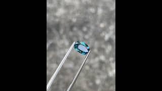 1.02 Carats | Teal Blue Sapphire Stone Cushion Cut Madagascar's Gemstone #sapphire #gemstone