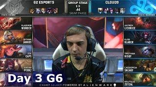 G2 vs C9 | Day 3 S9 LoL Worlds 2019 Group Stage | G2 eSports vs Cloud 9