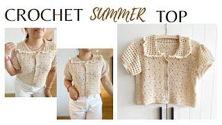 CROCHET SUMMER TOP | CROCHET BY BEV