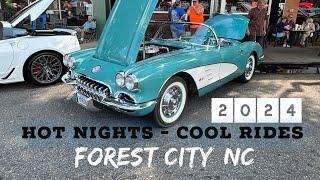 Hot Nights Cool Rides Forest City Car Show coverage by Carolina Car Shows