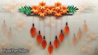 Handmade paper wallmate | wallmate | Origami wallmate | DIY wallmate | Door hanging craft ideas