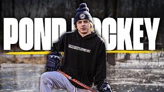 Scariest Crack EVER! * POND HOCKEY *