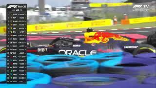 Max Verstappen crashes into Lewis Hamilton | Hungaroring 2024