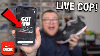 LIVE COP SHOCK DROP! JORDAN 4 BRED REIMAGINED ON SNKRS APP!