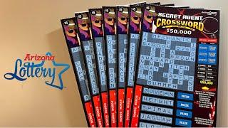 SECRET AGENT CROSSWORD SCRATCHERS #lotto #scratchcards #azlottery