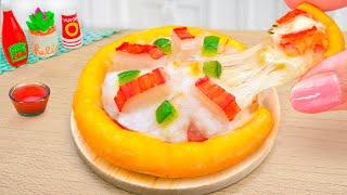 How To Make Amazing Seafood Pizza In Miniature Kitchen with Mini Yummy ! ASMR Cooking Idea