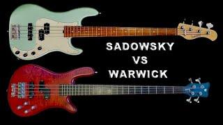 Warwick LX4 VS Sadowsky MetroLine - German made PJ fight