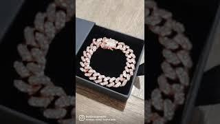 Fresh Iced Out Rose Gold Bracelet!