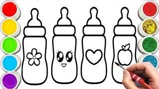 How to draw water bottle,kids water bootle,drawing easy, Easy drawing, drawing for kids