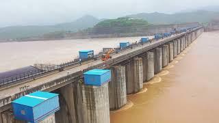 The Godavari in its terrifying avatar  || MEIL IRRIGATION