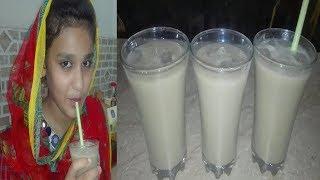 Apple Banana Milk Shake Recipe by Kitchen with zarmeen.