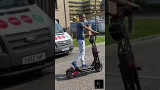 Fastest electric scooter, the mother of all E scooters. 90mph this thing ripsss