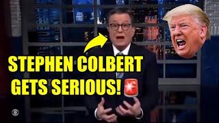 Colbert BREAKS Character, CALLS Media OUT Over Trump & Biden