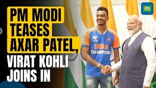 PM Modi Teases Axar Patel, Says Amul Ka Doodh Kaam Aa Raha Hai | Virat Also Joins In