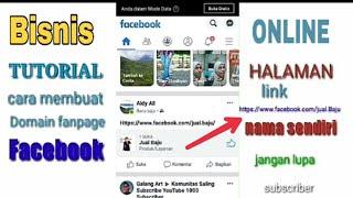 TUTORIAL•CARA MEMBUAT LINK FANSPAGE FACEBOOK ( NAMA DOMAIN SENDIRI )