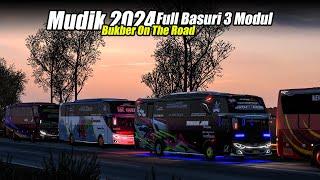 BUKBER ON THE ROAD!! Special Mudik Armada Bantuan Tungga Jaya Armagedon Full Basuri - ETS2 Indonesia