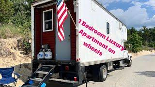 Stunning Box Truck Conversion: Tiny Home on Wheels Off grid!!