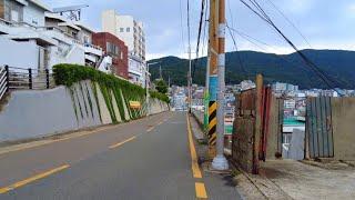 Walking from mountain path to city center [4K] Busan Korea