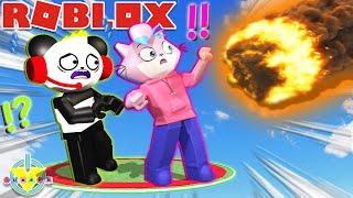 WATCH OUT FOR THE GIANT FIREBALL! LAST TO LEAVE WINS! Combo Panda VS Alpha Lexa