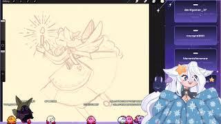 Twitch VOD - (vtuber) Lets make some cozy art! come by and vibe for late night art