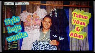 Fashion baju wanita tahun 70an - 80an, Style of woman dress 70's - 80's