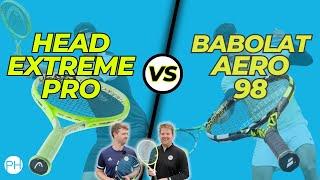 REVIEW: HEAD EXTREME PRO vs BABOLAT AERO 98 | Best Spin Racket? | Racket Review | PH Tennis