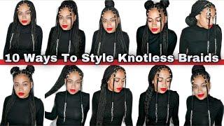 10 Ways To Style Your Knotless Box Braids With Hair Jewelry & Beads