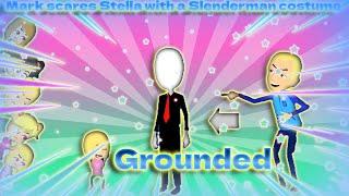 Mark scares Stella with the Slenderman Costume/ Grounded
