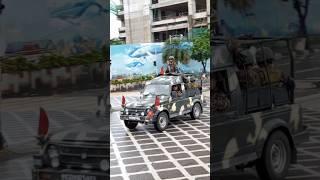 INDIAN ARMY CHIEF 🪖 ENTRY IN MUMBAI WITH ARMY SECURITY #SHORTS#INDIA#MUMBAI#CARS#ARMY#INDIANARMY#A