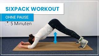 5 Min Sixpack Workout ohne Pause ️ Kurz und effektiv!