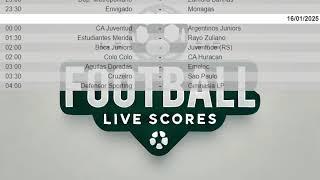 Football Matches live scores and results