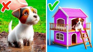 I Built a Miniature Room For My Puppy  *Easy Crafts and Gadgets for Pet Owners*