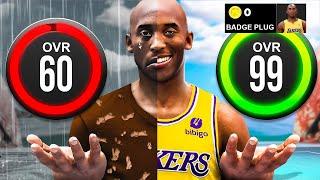 KOBE BRYANT BUILD 60 OVR to 99 OVR in 1 VIDEO (No Money Spent + No MyCareer)