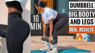 The MASTER DUMBBELL BOOTY BUILDING LEG WORKOUT~This Will SwiftlyGrow your Butt At Home