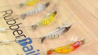 RubberBaits 3.5" Rigged Shrimp Soft Bait (5 Pack)