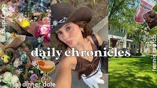 daily chronicles| first rodeo, dinner date, LA event, trying haileybieber smoothie