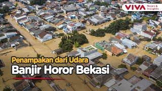 Terparah! Penampakan Bekasi Lumpuh Dikepung Banjir