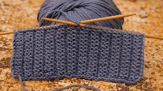 Узор «Мужской» спицами ‍ Men's Knitting Pattern ‍