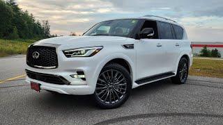 2024 INFINITI QX80 Sensory w/Dark Chrome Appearance Pack POV test Drive/Review