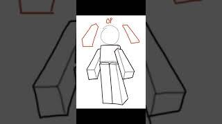 tutorial how to draw the Roblox or blocky style