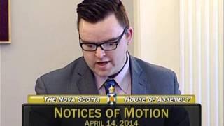 Brendan Maguire, MLA Halifax Atlantic reads resolution regarding CBC cuts