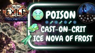[PoE 3.24] Poison Rain of Arrows CoC Ice Nova of Frostbolts Occultist Starter Teaser for 3.25