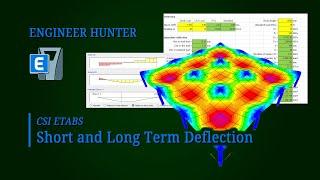 Beam Short and Long Term Deflection in ETABS