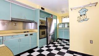 Perfect Mid Century Modern Interior Design and Kitchen, and the 1940s House is For Sale!