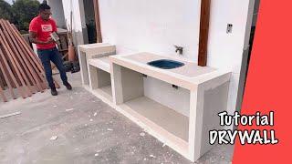 Hacer mesa de fibrocemento para la terraza de una casa, ideas creativas para el hogar